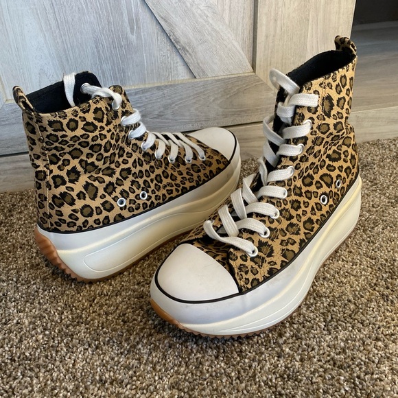 Madden Girl Winnona Flatform Women's High-Top Sneakers Leopard US 6.5 - Picture 5 of 9